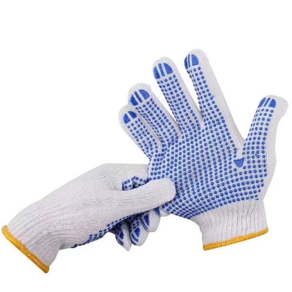 Cotton Knitted Dotted Hand Gloves - Image 3