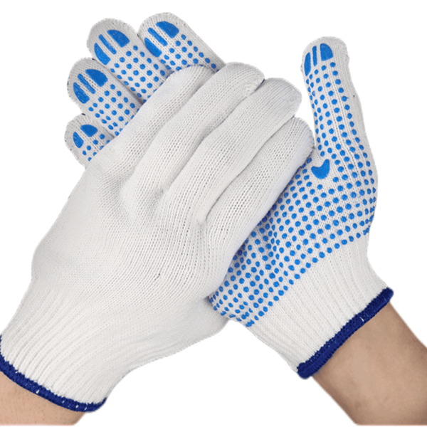 Cotton Knitted Dotted Hand Gloves - Image 4